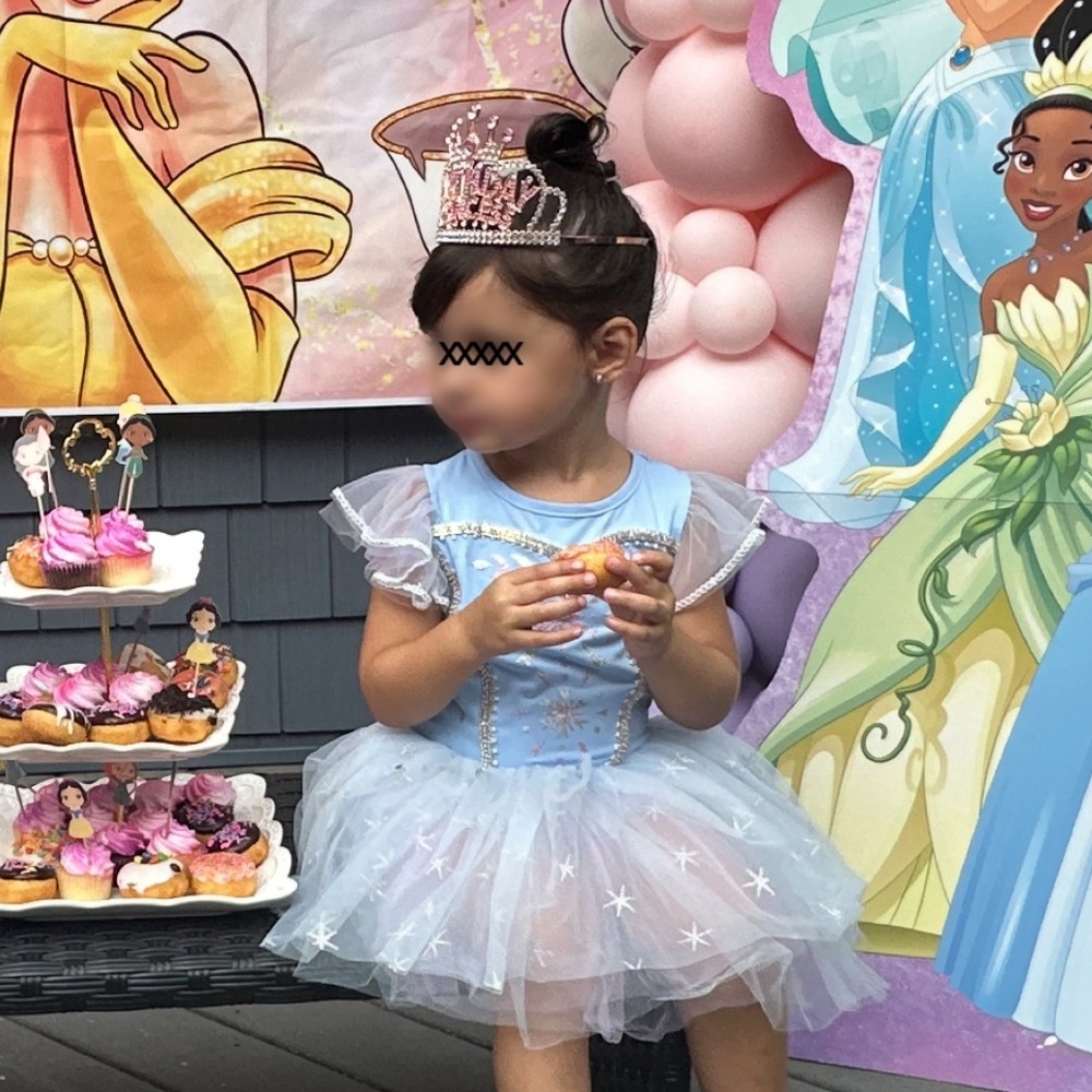 Sparkling Blue Princess Costume for Kids